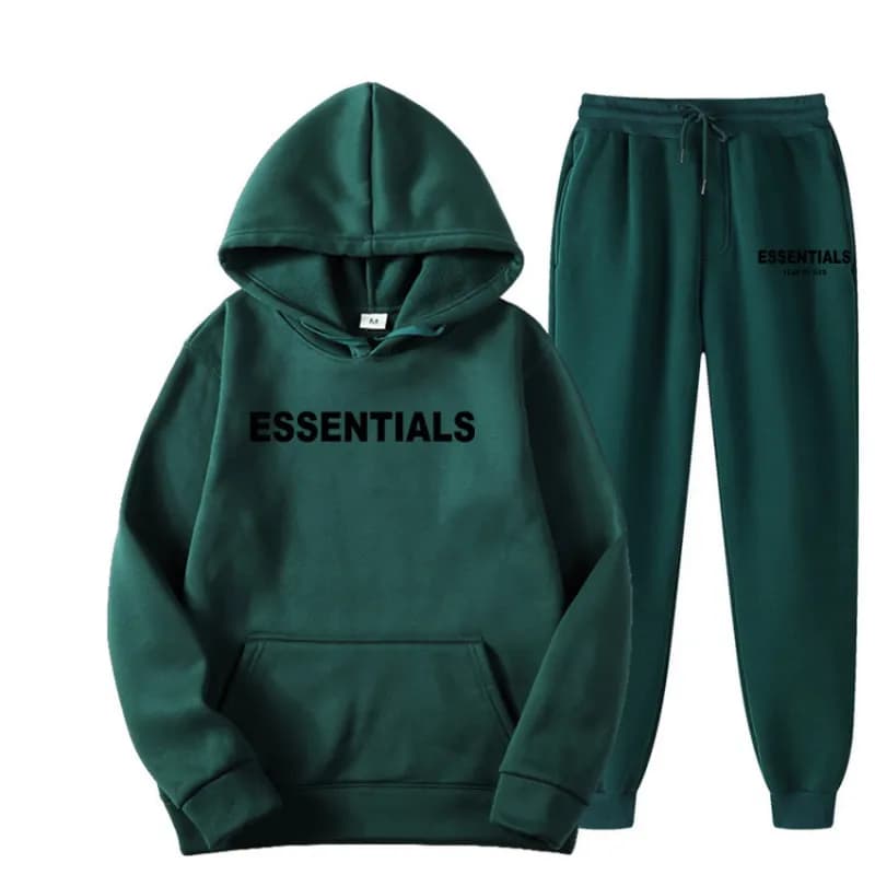 Fear of God Essentials Hoodie and Joggers Set Essentials Logo — 4