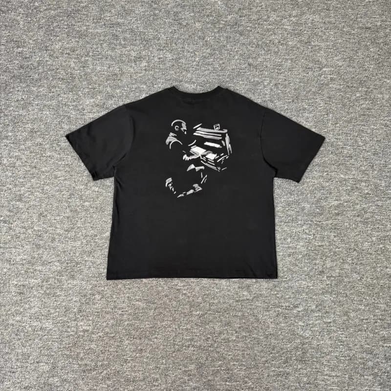 KAWS Graphic T-Shirt Four-Headed Companion Print — DERT007黑色