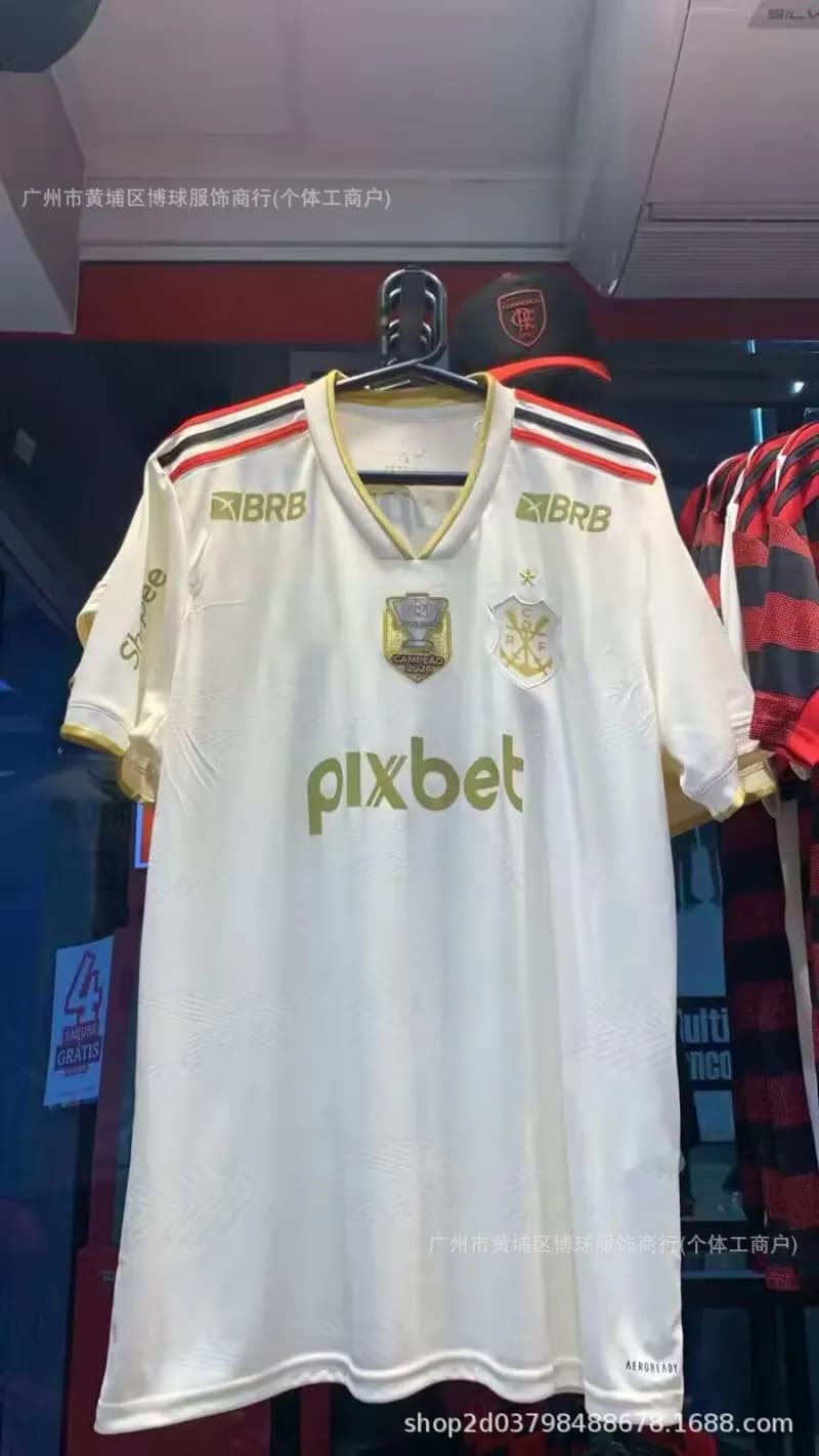 Flamengo Home Jersey 2023-24 — 25-26弗拉门戈二客赞助商【无臂章无印号】球迷版