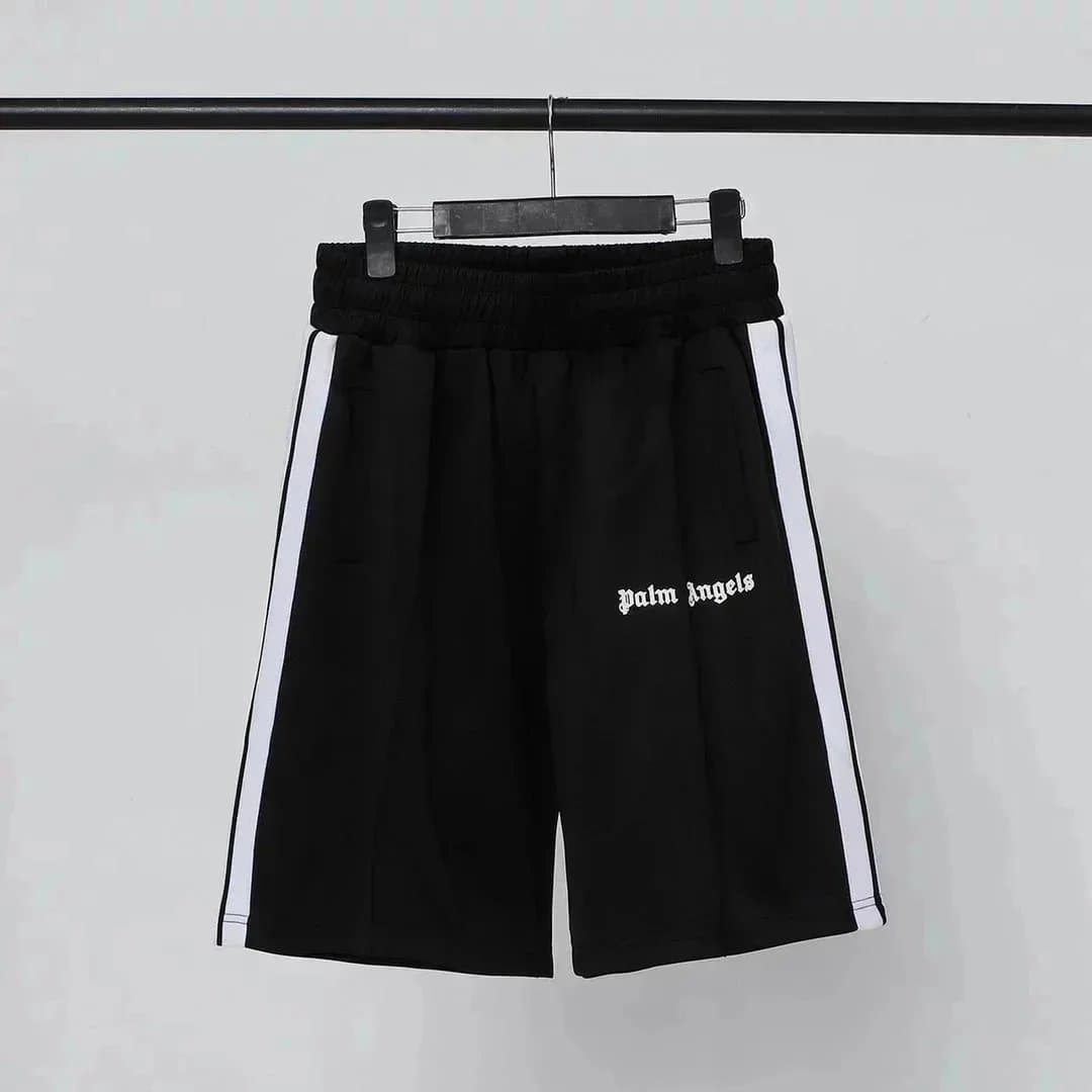 Palm Angels Logo Shorts Gothic Print — 04*High version