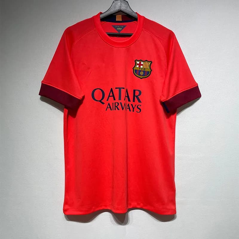 Adidas FC Barcelona Training Jersey Qatar Airways Sponsor — 14-15巴萨客场