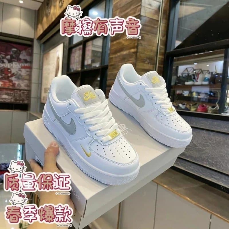 Nike Air Force 1 Low Metallic Gold Swoosh