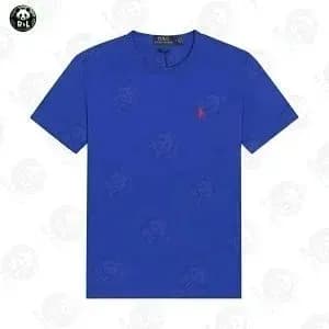 Polo Ralph Lauren T-Shirt Embroidered Pony — 宝蓝色+红标