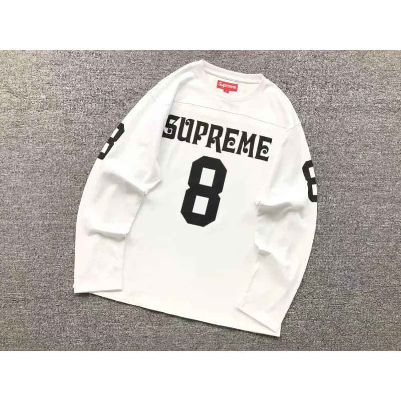 Supreme Zip-Up Hoodie Camo — E589#长袖足球球衣白色