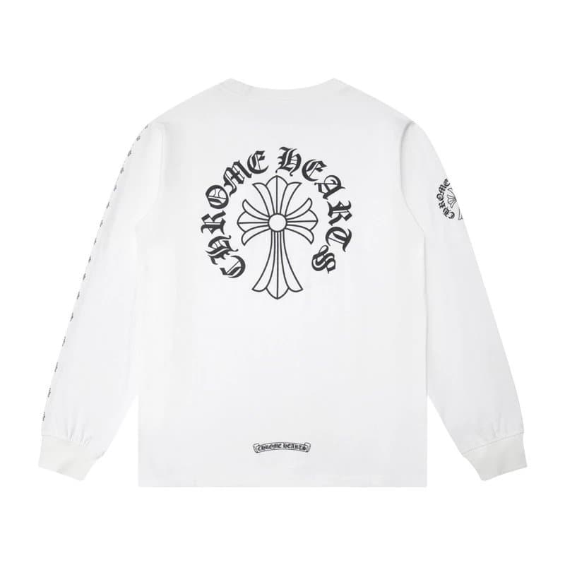 Chrome Hearts Long Sleeve Tee Build Graphic — 9010白