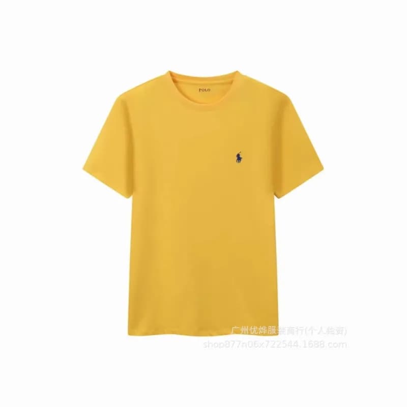 Polo Ralph Lauren Polo Tee Classic Fit — Yellow + blue label
