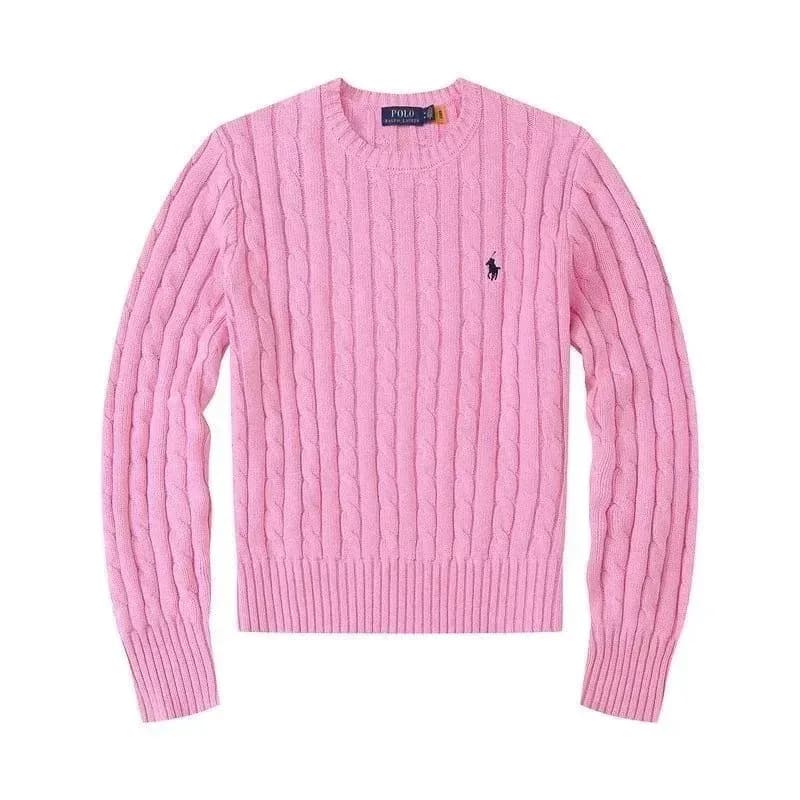 Polo Ralph Lauren Cable Knit V-Neck Sweater Classic Cable — ALBB-12 女款