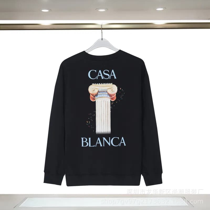 Casablanca Crewneck Sweatshirt Floral Embroidered — CA0021