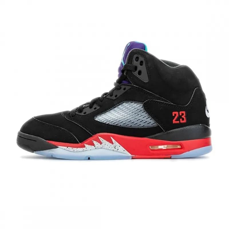 Fear of God Essentials Air Jordan 5 Essentials — No. 8 black and red