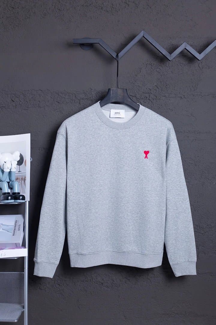 AMI Paris Knit Sweater Heart Logo — 96