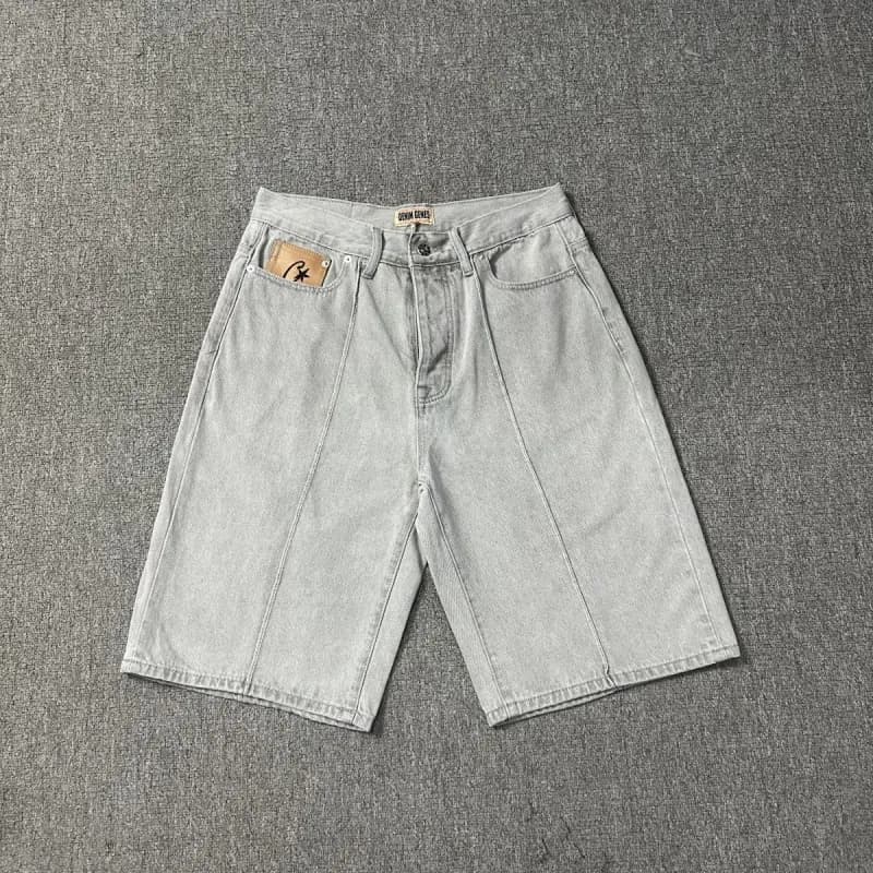 Corteiz Denim Shorts Light Wash