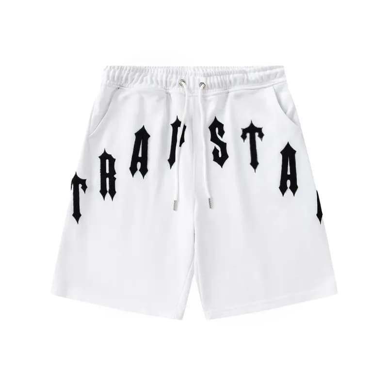 Trapstar Logo Shorts Black Gothic Logo
