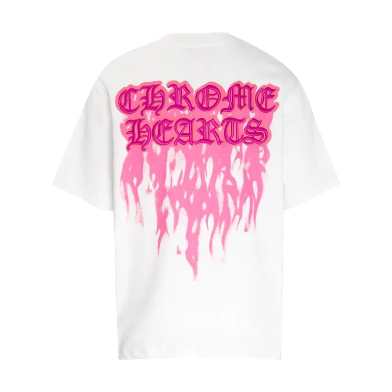 Chrome Hearts Graphic Tee Cross Motif Print — 6047白