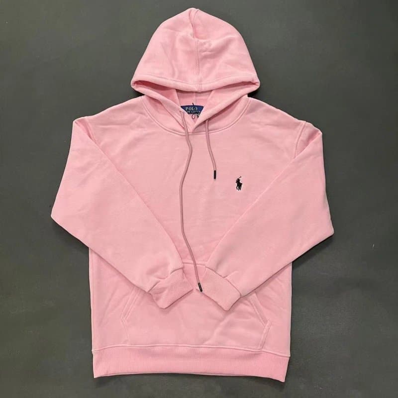 Polo Ralph Lauren Full-Zip Hoodie Heather Grey — 加绒套头款粉丝黑标