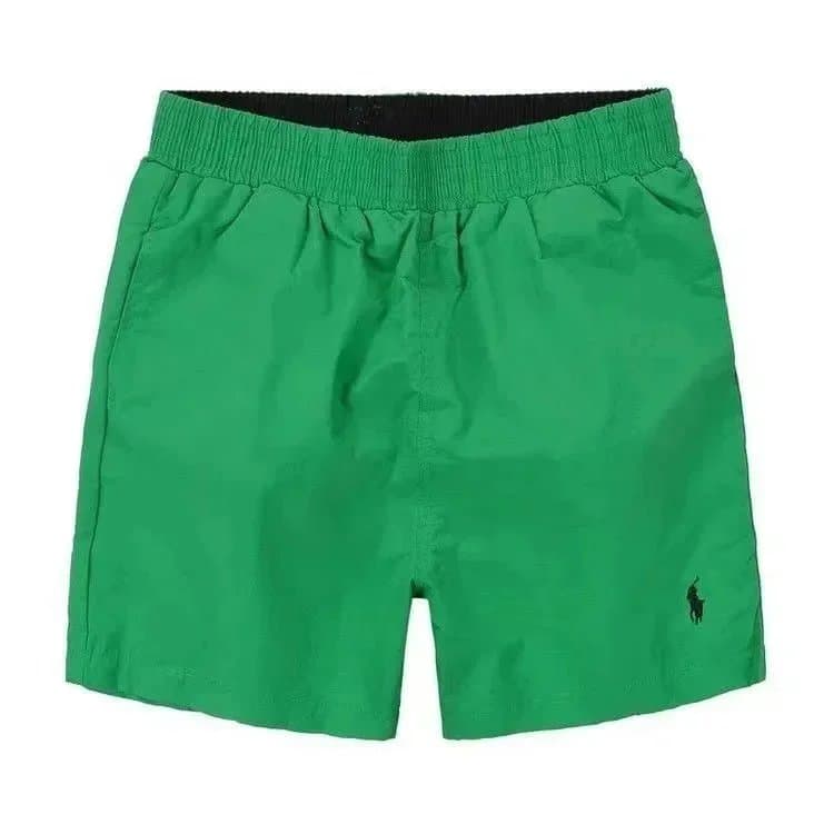 Polo Ralph Lauren Polo Swim Trunks Olive with Orange Lining — 10