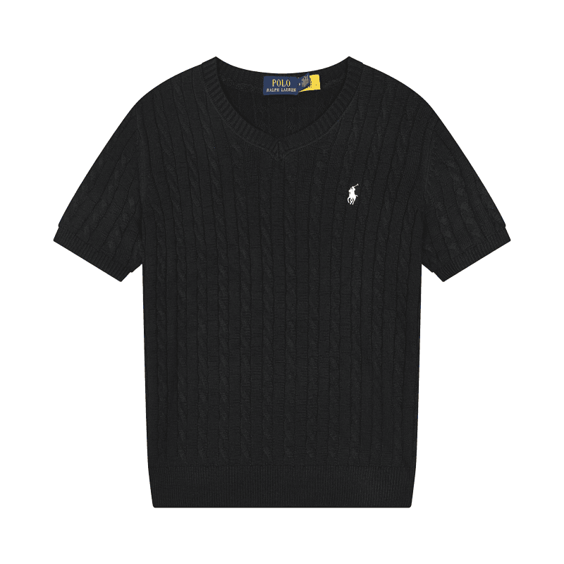 Polo Ralph Lauren Cable Knit Polo Cable Knit — 605黑色白