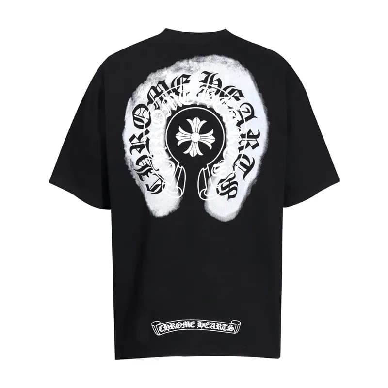 Chrome Hearts Graphic Tee Cross Motif Print — 6028黑