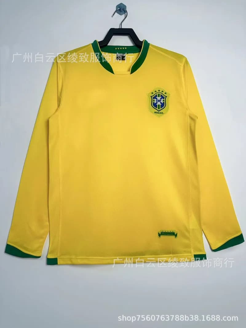 Nike Brazil National Team Jersey Home — 2006巴西主场长袖