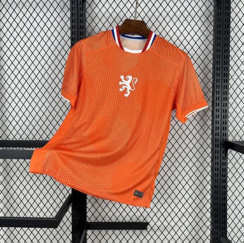 Nike Netherlands Home Jersey 2024 Orange Mesh