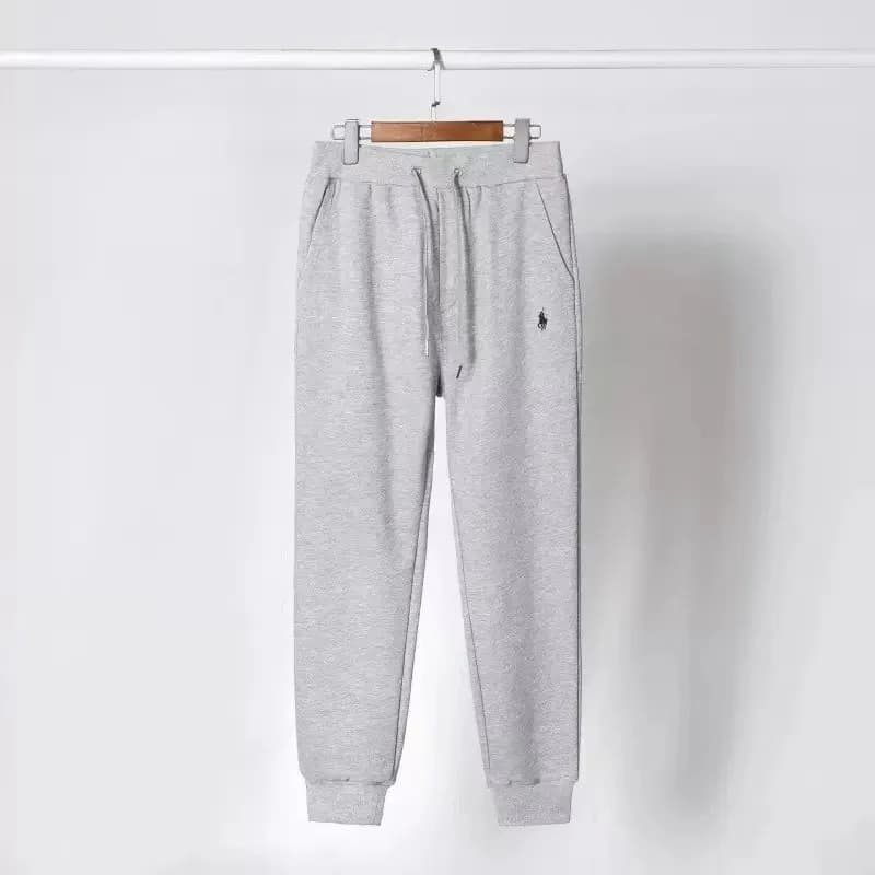 Polo Ralph Lauren Classic Fit Hoodie Navy with Light Blue Pony — 棉裤子 浅灰色