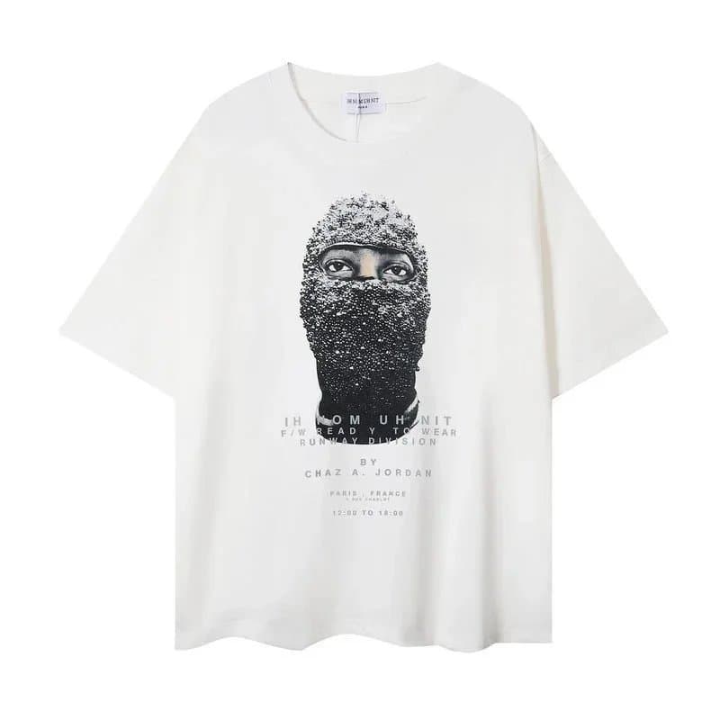 Sacai Graphic Tee Balaclava Print — 801白色