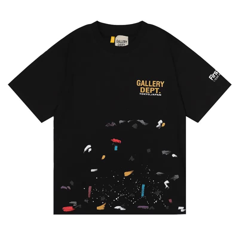 Gallery Dept. Hooded Sweatshirt Gallery Dept Hollywood CA Print — 6007 black