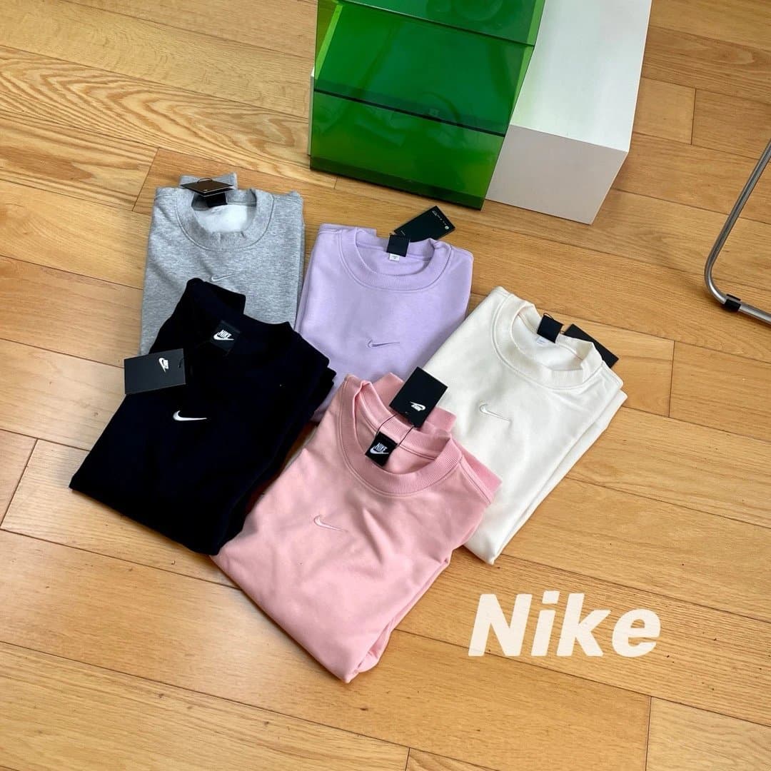 Nike Crewneck Sweatshirt Swoosh Logo — 印花版深灰色