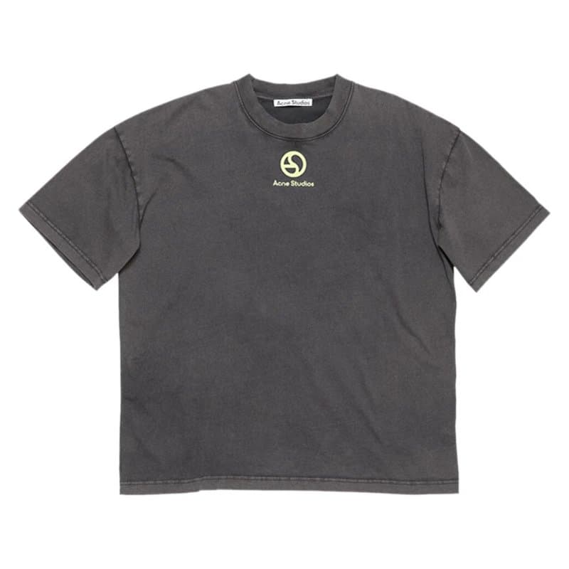 Acne Studios Logo T-Shirt Script Logo — 水洗黑(AC908081)