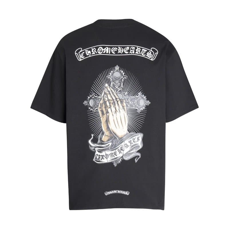 Chrome Hearts Graphic Tee Cross Logo — 6064黑