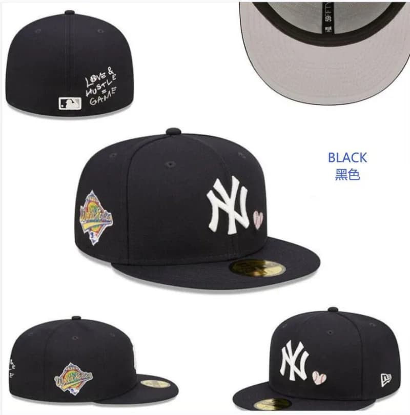 New Era 59FIFTY Fitted Cap NY Yankees MLB Collection — 37黑色