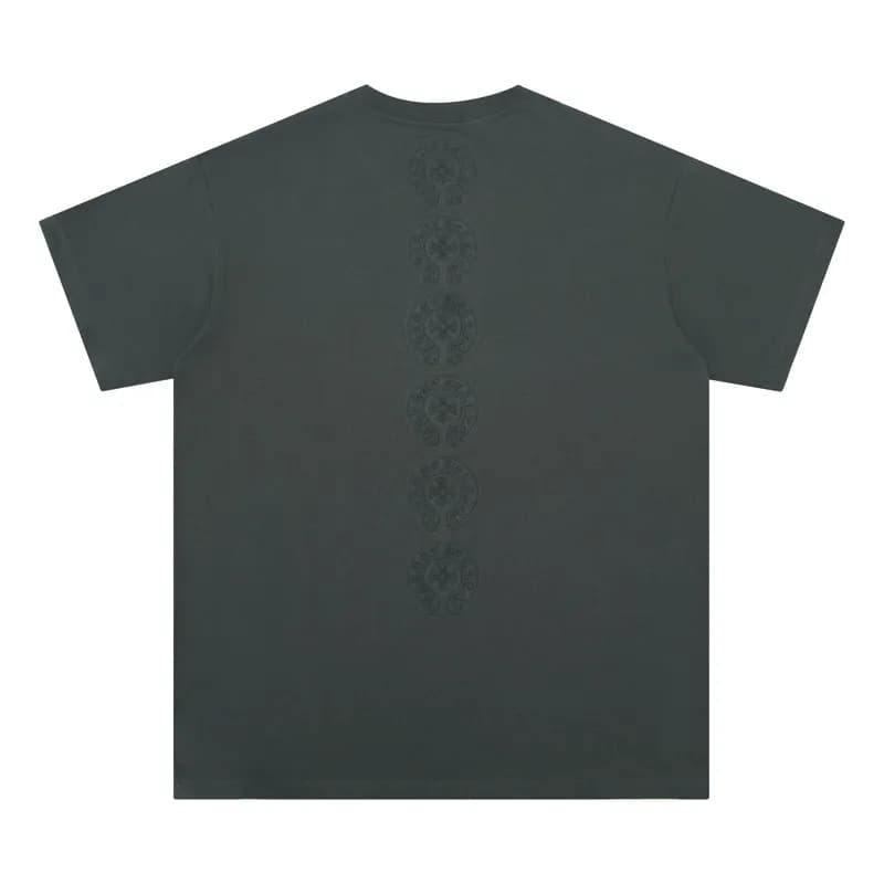 Chrome Hearts Graphic Tee Cross Motif Print — 6014灰