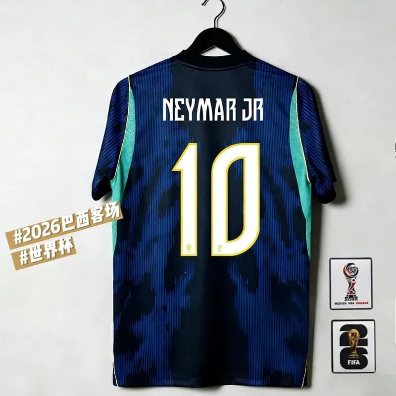 Spain 2006 World Cup Away Jersey Pedro #20 — 2627巴西客场10号内马尔