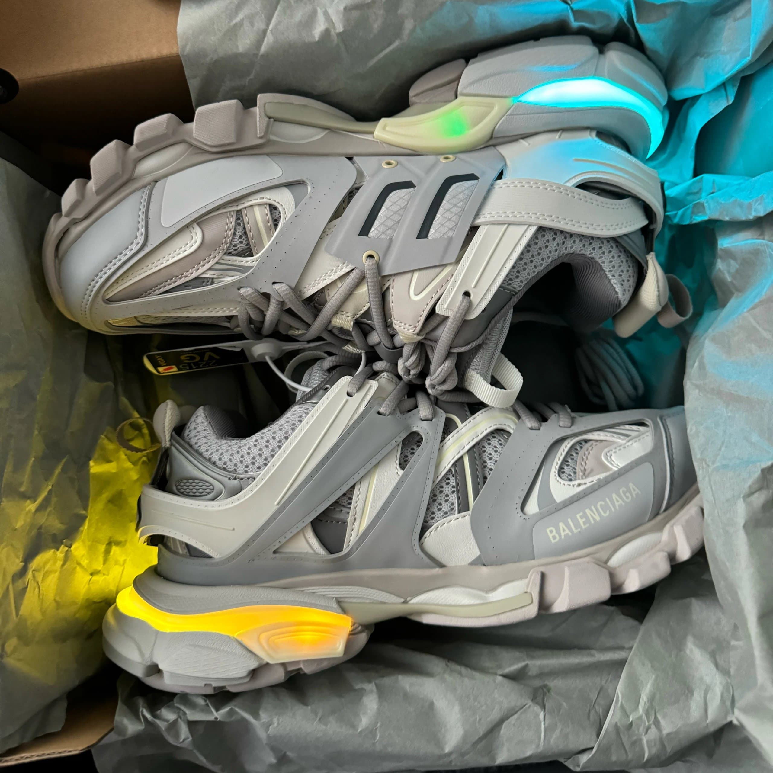 Balenciaga Speed Trainer Neon Light — 灰色