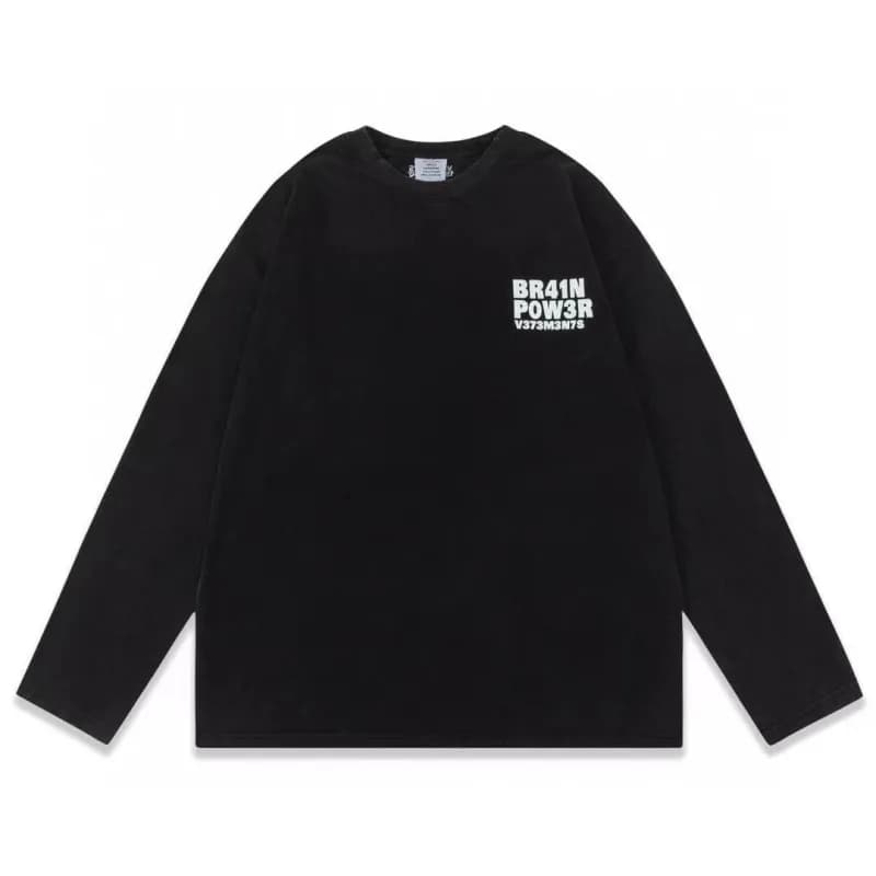Broken Planet Long Sleeve Tee Spiky Logo Print — 1
