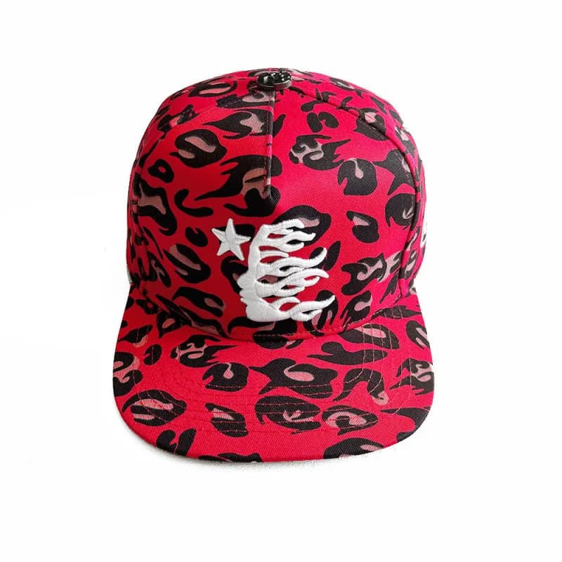 Palace Snapback Cap Flame Star — 迷彩红 【04款】