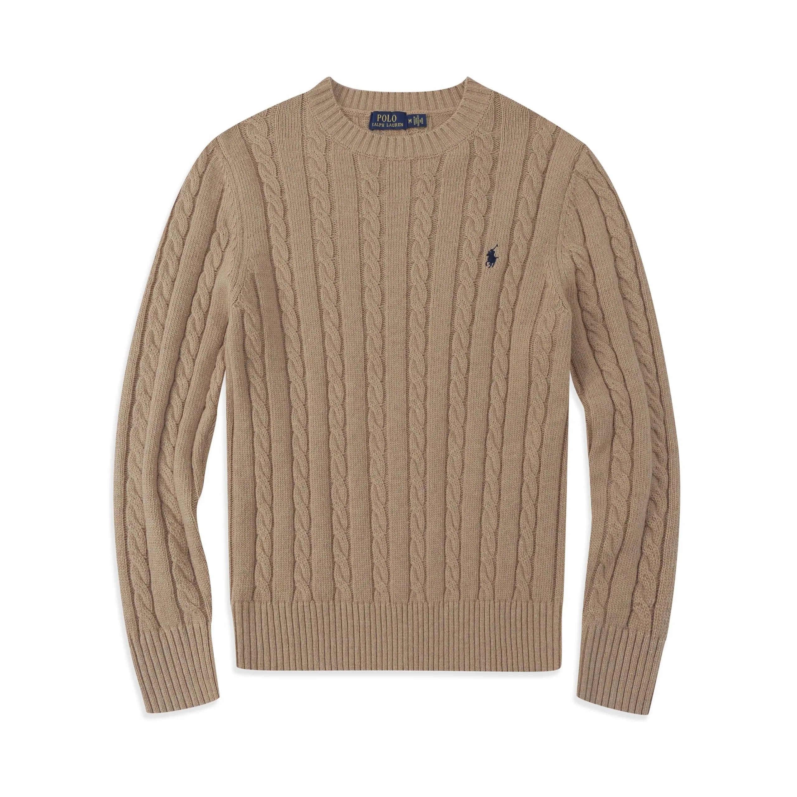 Polo Ralph Lauren V-Neck Sweater Mint Blue — 咖啡色毛衣