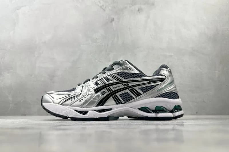Asics Gel-Kayano 14 Silver Black Green