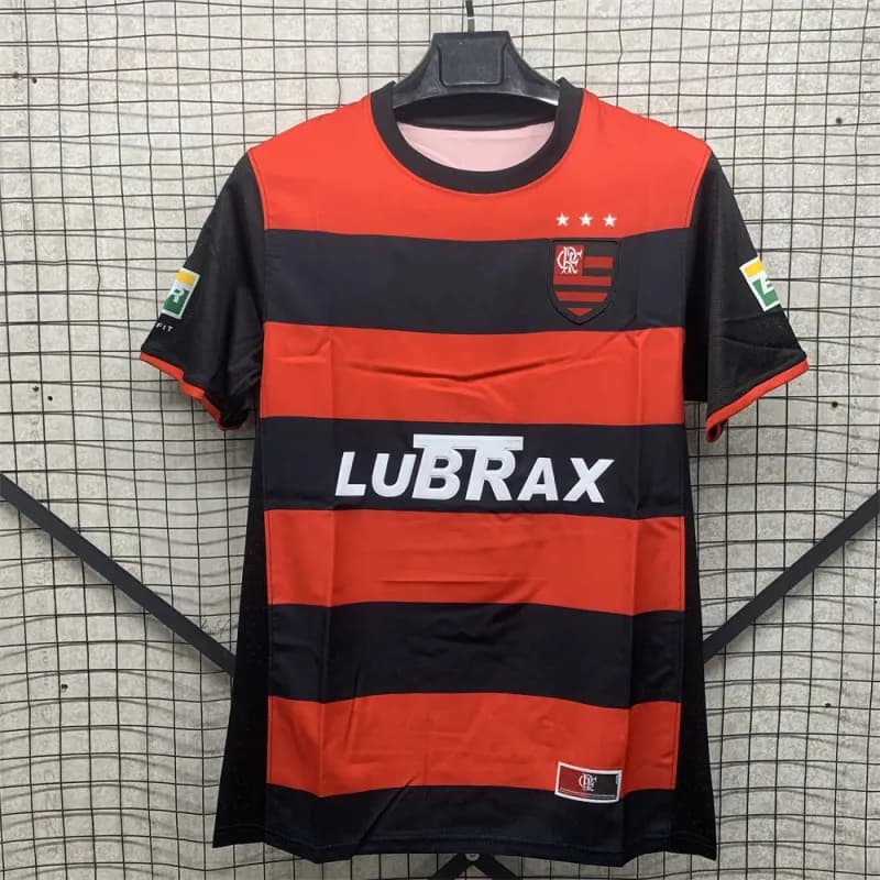 Flamengo Home Jersey Lubrax Sponsor