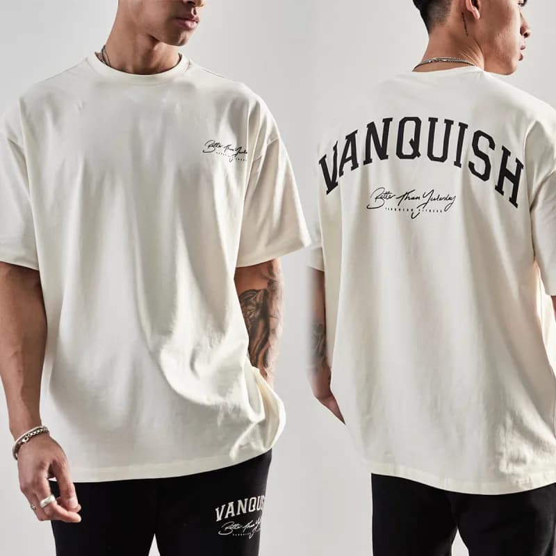 Oversized T-Shirt Solid Black — 白色