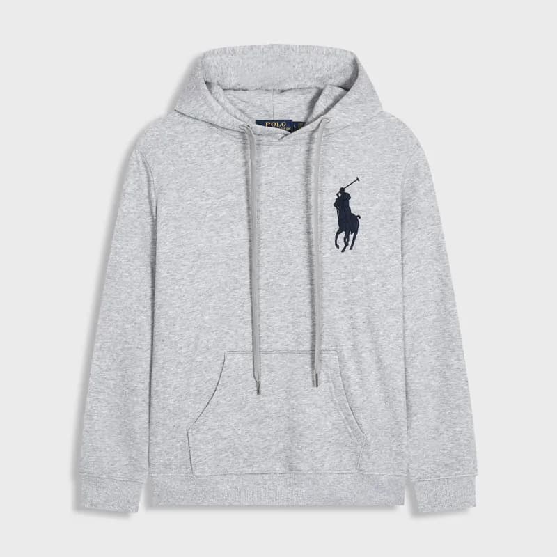 Polo Ralph Lauren Cable Knit Quarter-Zip Sweater Classic Fit — 套头大马灰色黑标