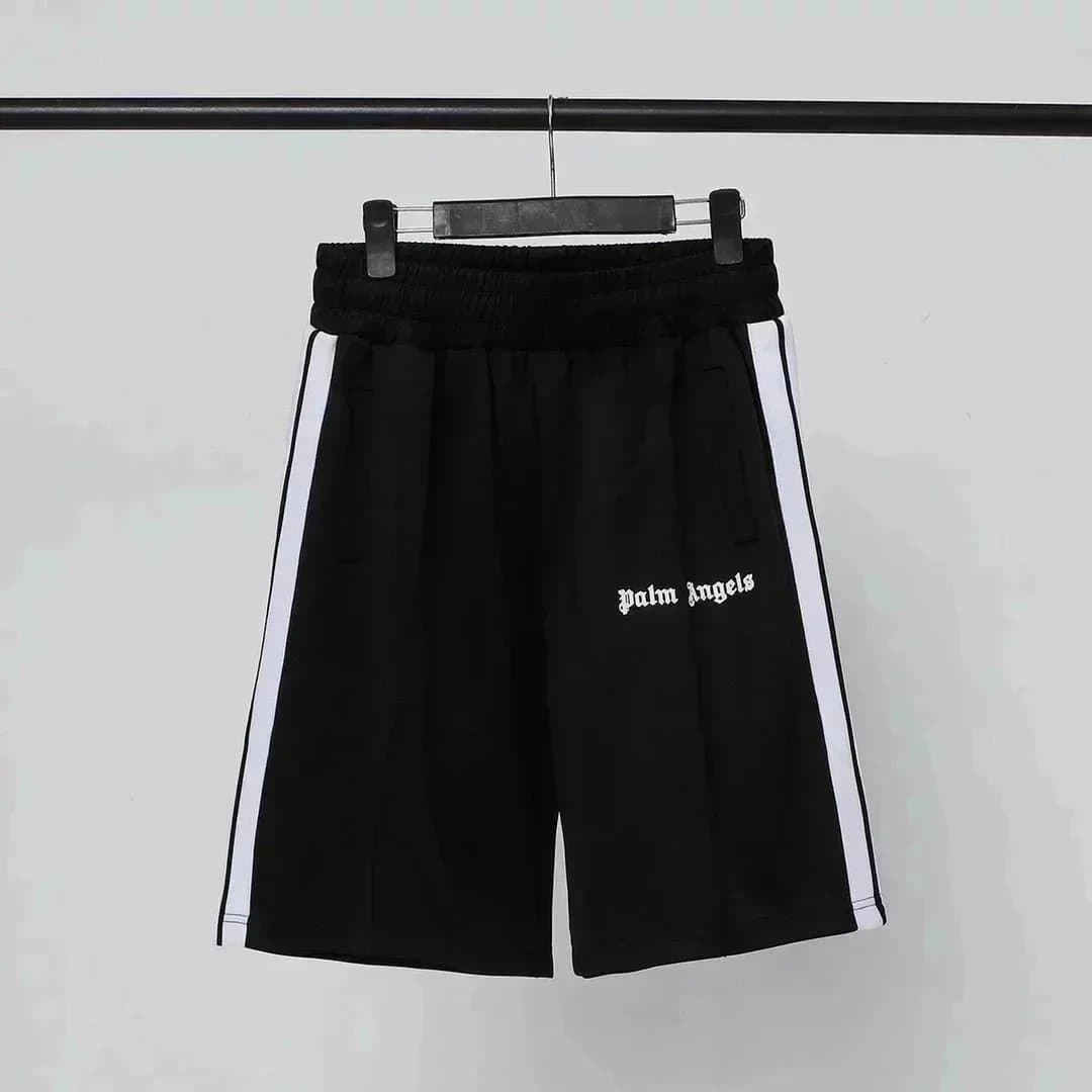 Palm Angels Logo Shorts Gothic Print — 04*High version