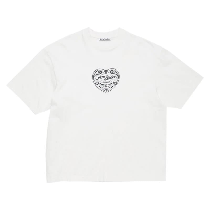 Acne Studios Logo T-Shirt Script Logo — 白色(AC908082)