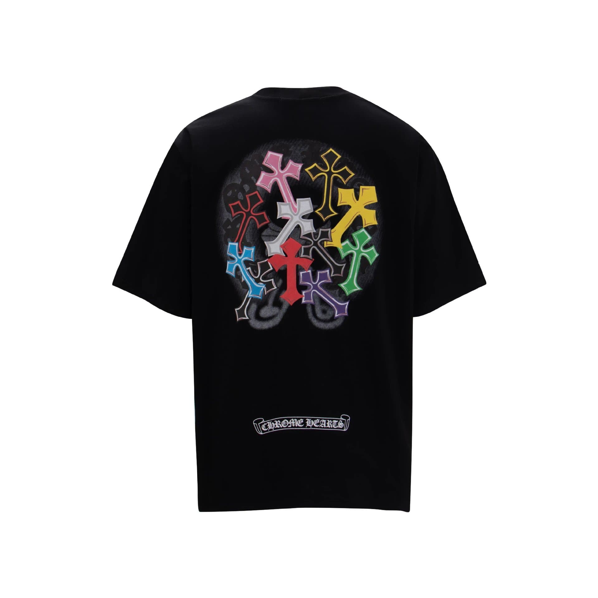 Off-White × Chrome Hearts T-Shirt Cross Logo Print — 6024黑