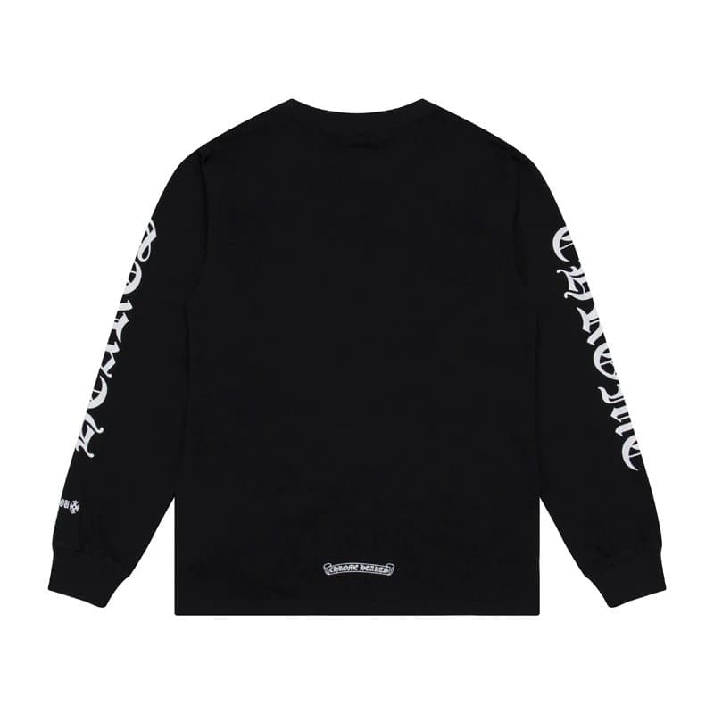 Chrome Hearts Long Sleeve Tee Baroque Print — K9011 black