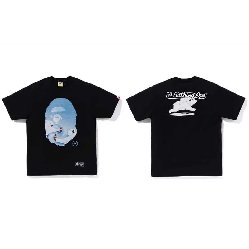 BAPE Short Sleeve Tee Ape Head Logo — 724黑色