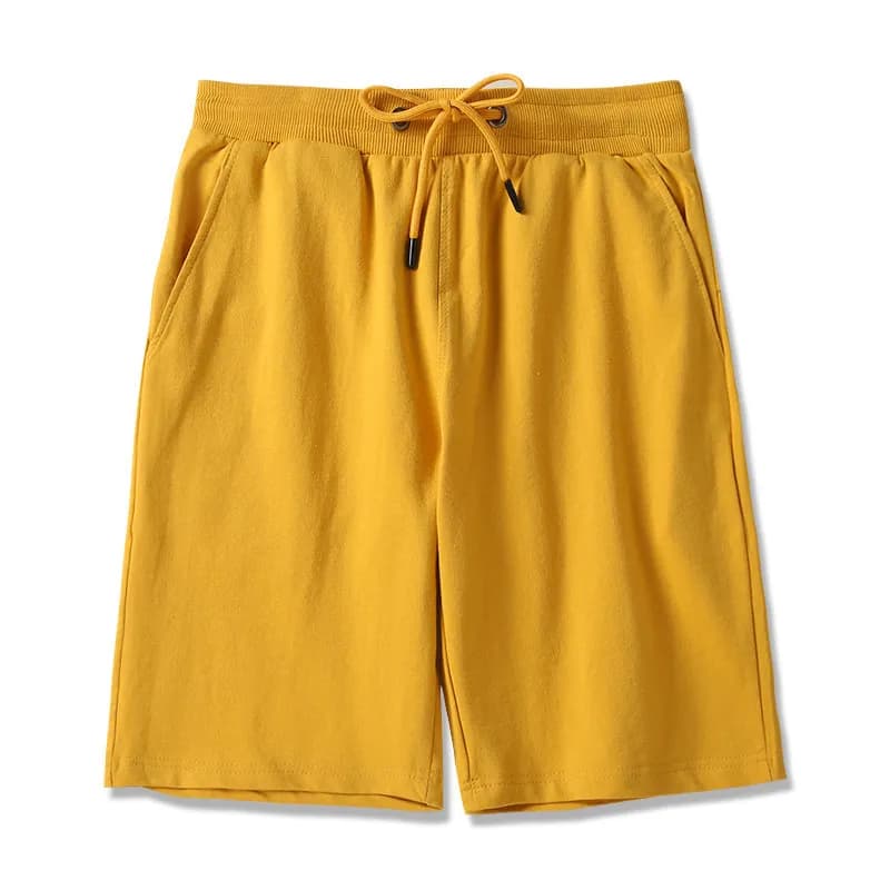 Drawstring Shorts Solid Color