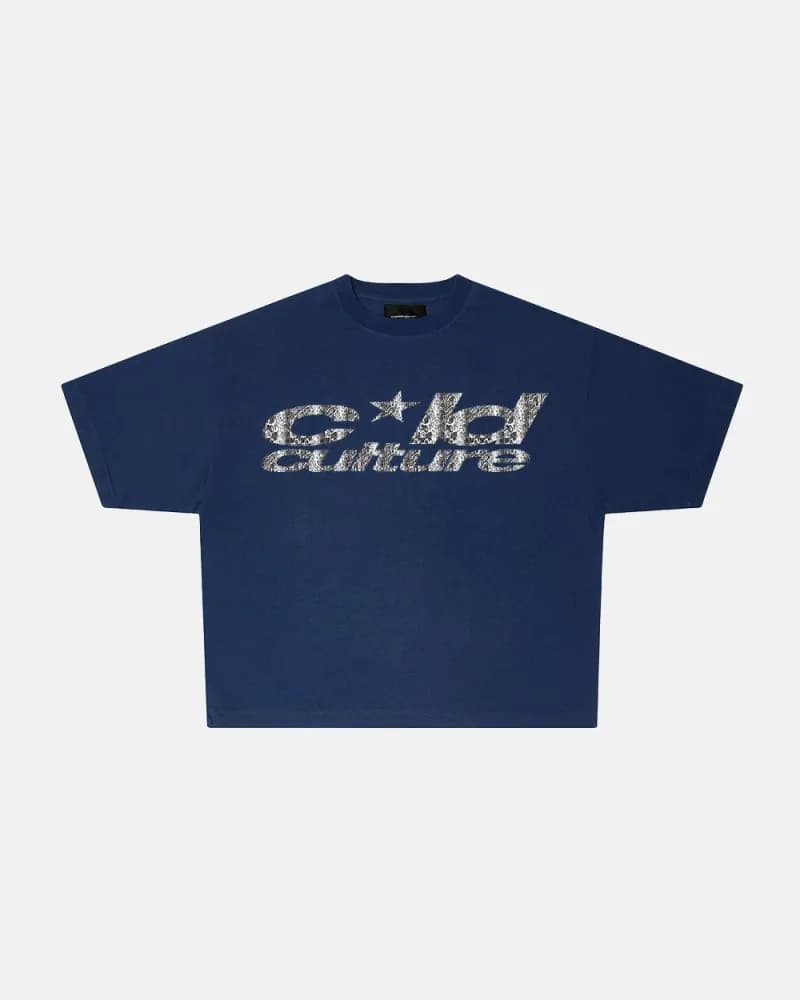 Corteiz Logo Tee Snake Print Logo