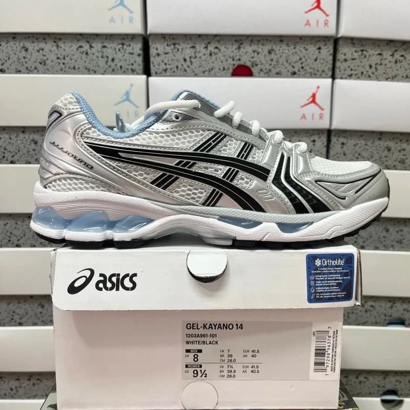 Asics GEL-KAYANO 14 White/Black — 白海军蓝 1203A961-101