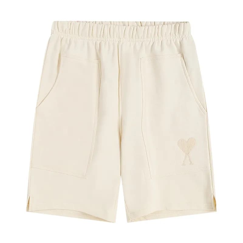 Amiri Cotton Shorts Heart Embroidery