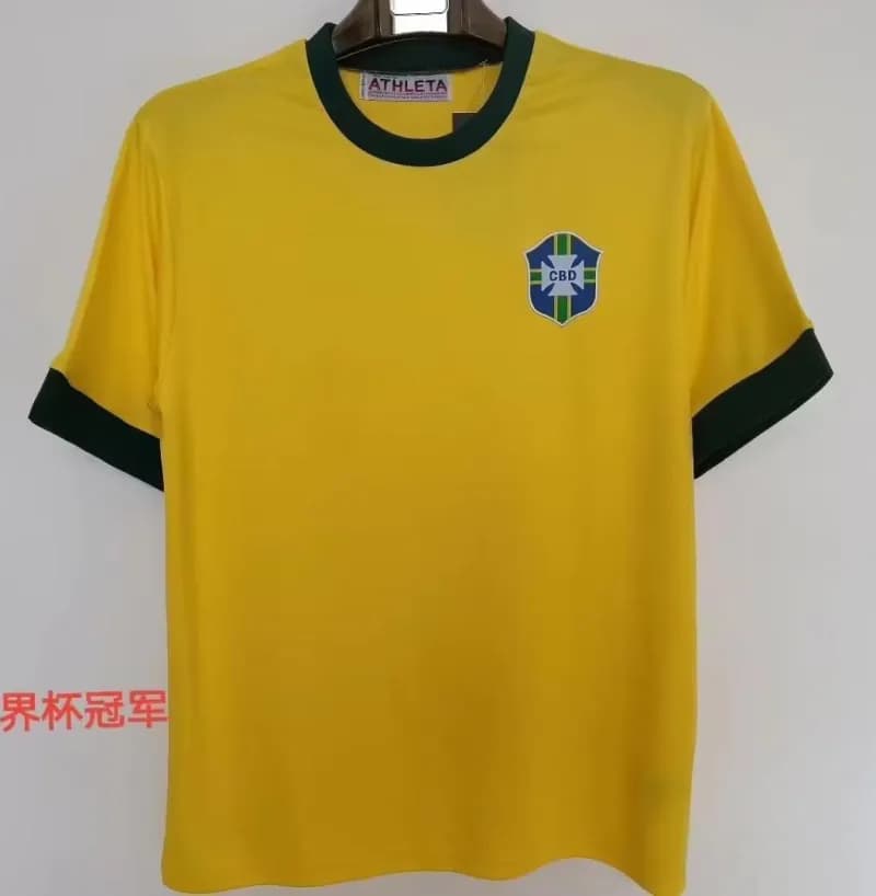 Adidas Real Madrid Training Jersey Siemens Mobile Sponsor — 1970巴西主场